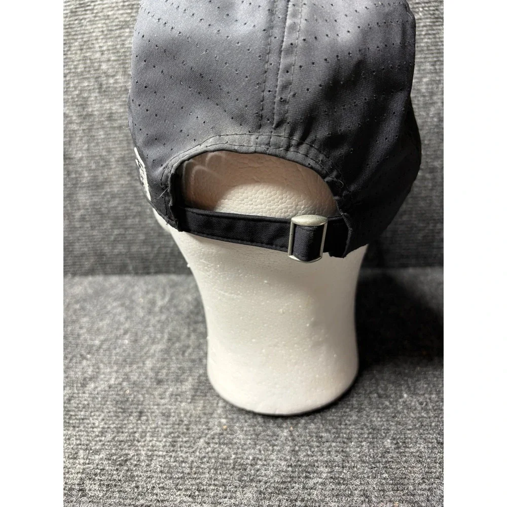 The Game UNA Baseball Hat Black Perforated Adjustable Strapback Cap Mens OSFM